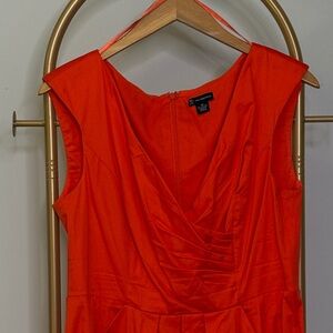 Elegant Zesty Orange Dress